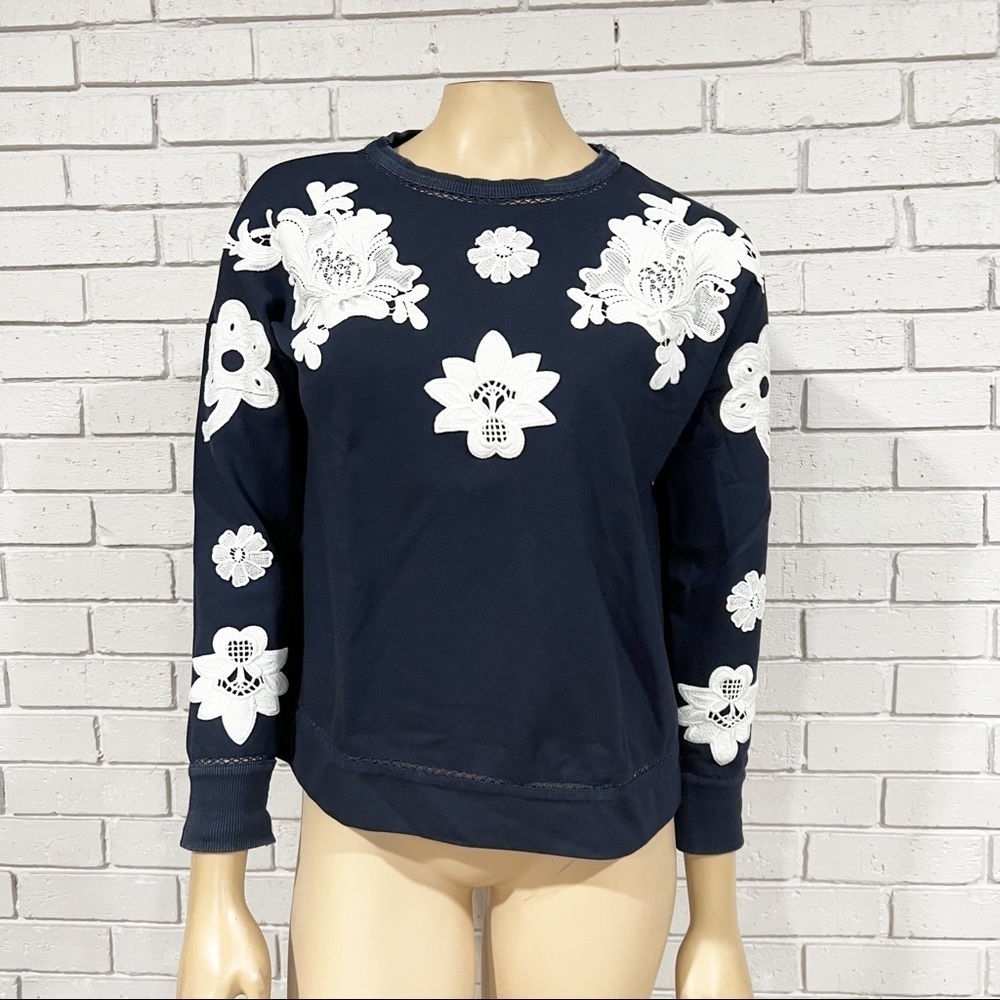 Victoria Beckham for‎ Target Women’s Navy Appliqué Sweater
